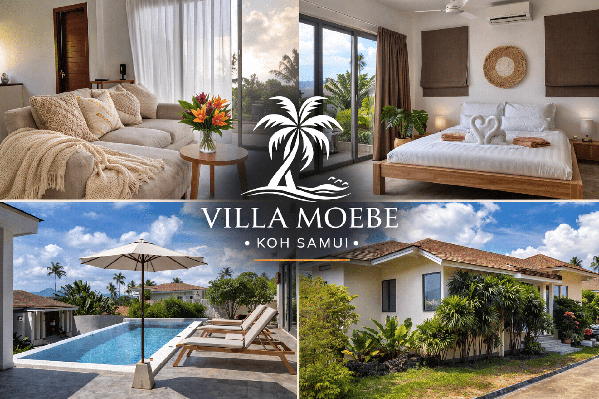 Villa Moebee | Cozy & Comfortable 2-Bedroom Villa with Infinity Pool in Lamai